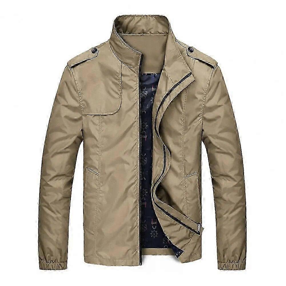 Casual Bomber Jacket for Men in Lightweight Spring Fabric