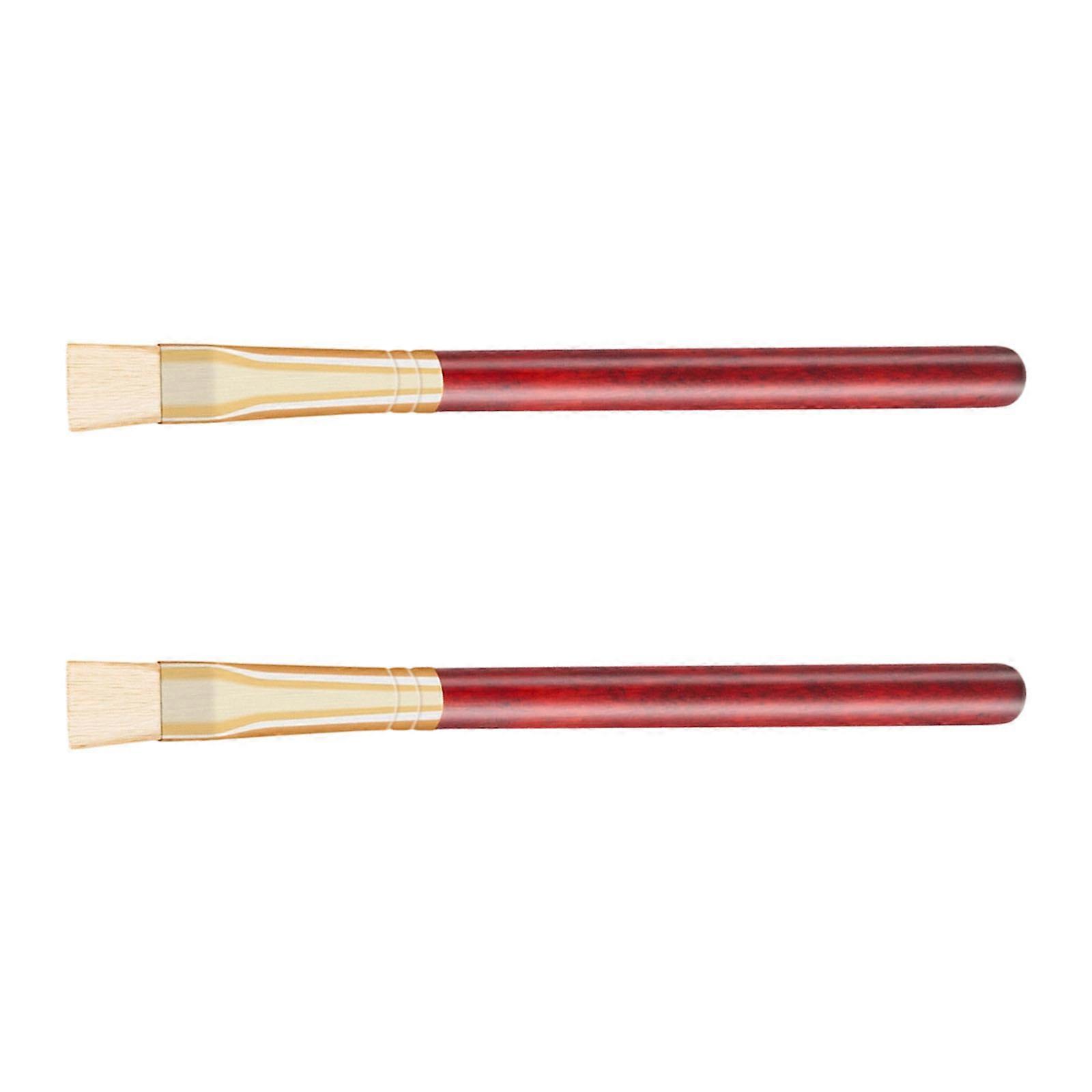 2Pcs Professional Watch Cleaning Brush Wooden Handle Accuracy Tool For Clock Movement Maintenance Multicolor