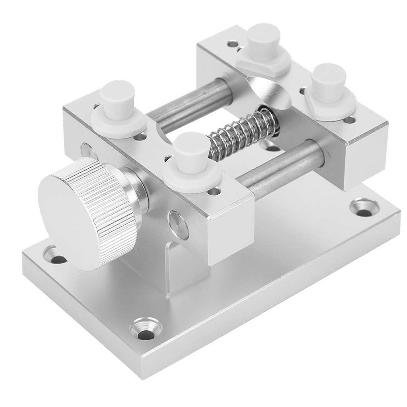 Adjustable Watch Repair Stand Tool with Stable Alloy Steel Base for Professional Watchmakers Watch Strap Removing Use  Silver