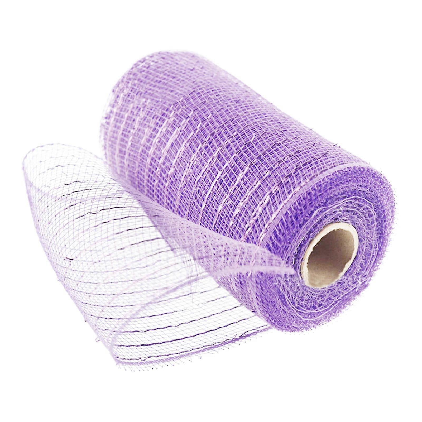 XIUH Tool Series Poly Mesh Ribbon with Metallic Foil Each Roll for Wreaths Swags Bows Wrapping and Decorating (B)