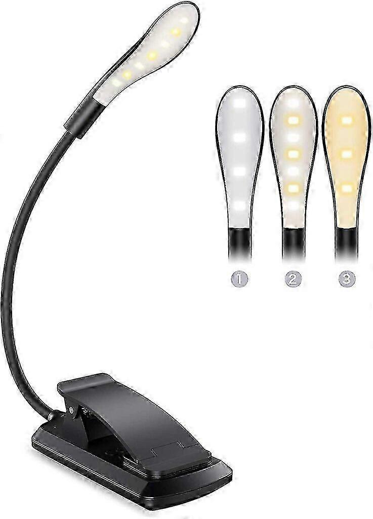 Reading light, 7 LED rechargeable reading lights, 360 flexible