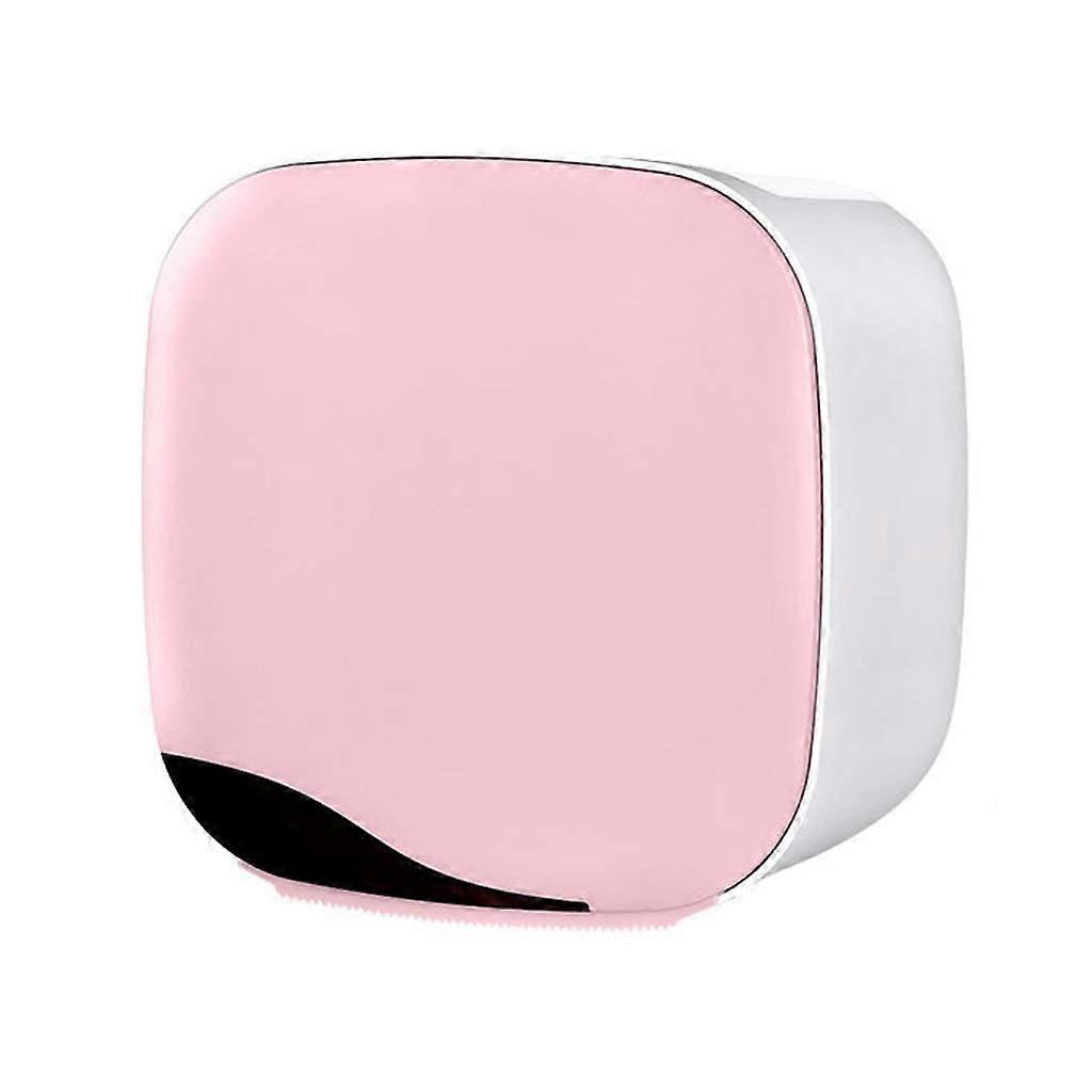 Paper Towel Dispenser WallMounted Punch Waterproof Toilet Roll Dispenser With Storage Color B