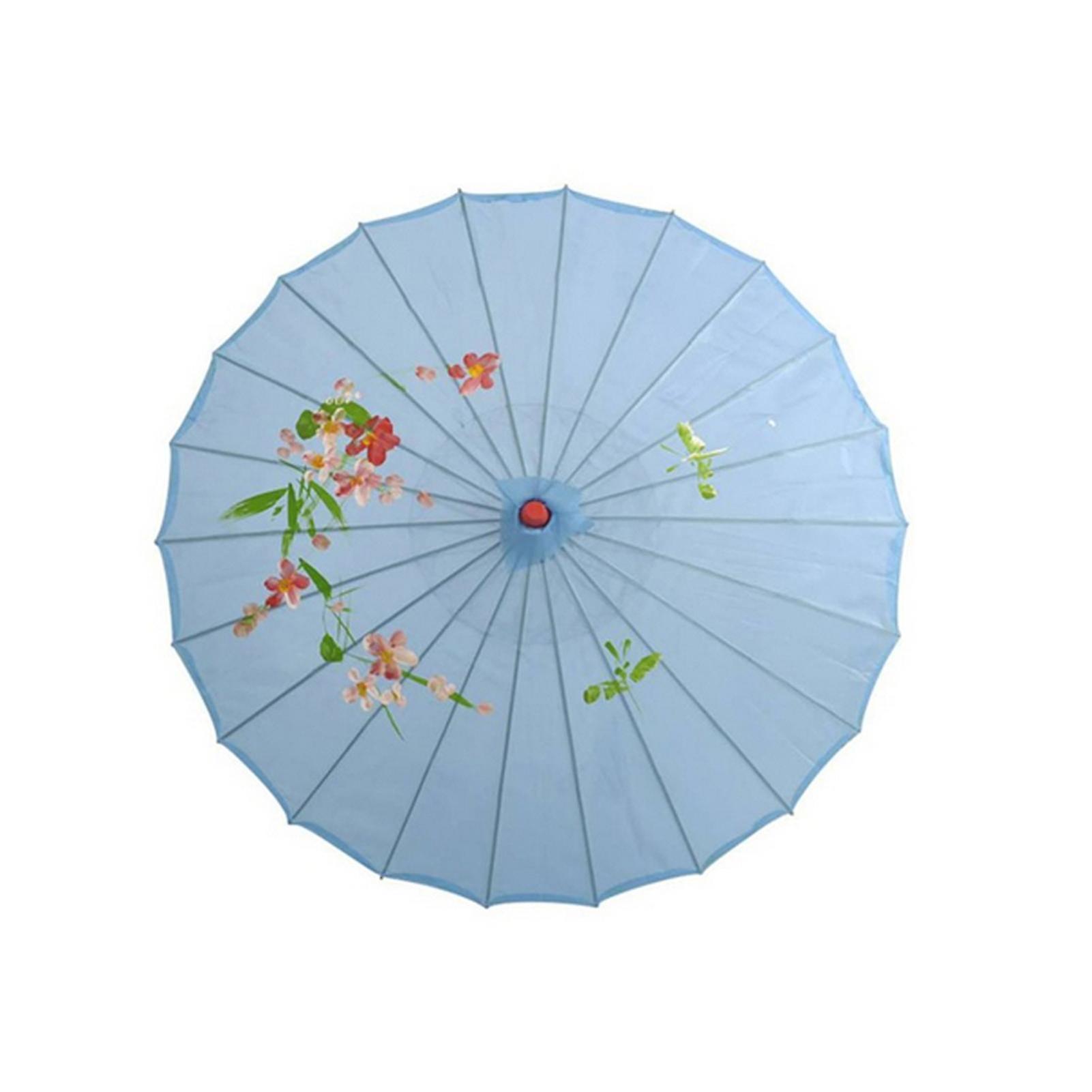 מטריה פרח דפוס צילום אביזרים וינטג משי מטריה ריקוד אביזרים לצילום