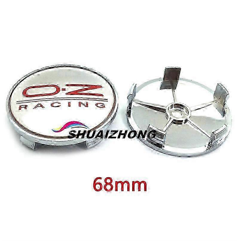 4 יחידות 56 מ"מ 60 מ"מ 65 מ"מ 68 מ"מ מכסי רכזת גלגל לרכב כיסוי אביזרי רכב מתאים ל- OZ מירוץ לוגו תג סמל סטיילינג חיצוני