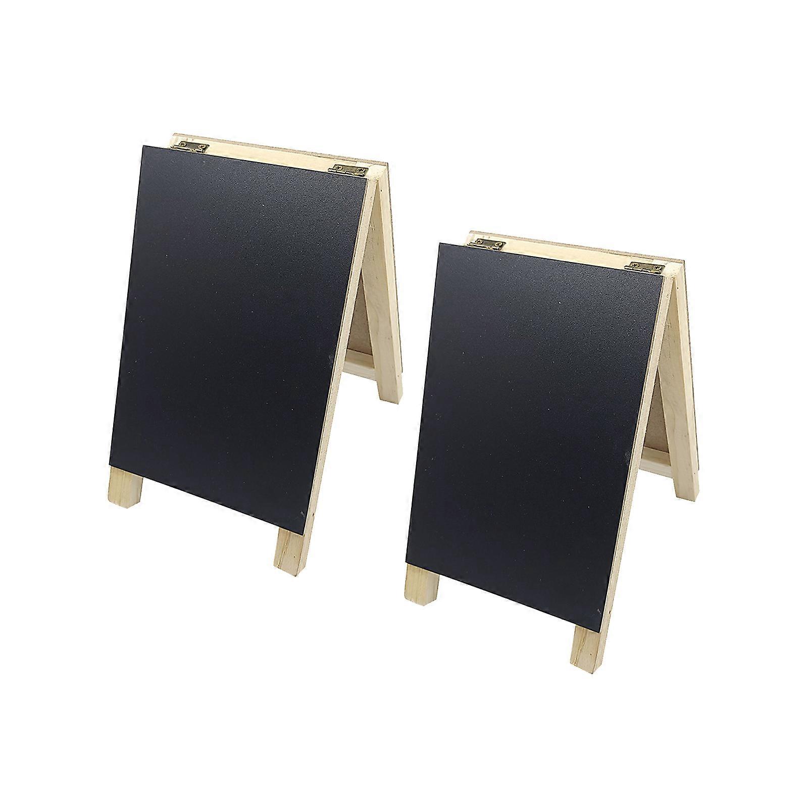 Multipurpose Folding Blackboards Natural Wood Design Mobile Chalkboards Suitable for Multiple Space Meetings Classrooms Multicolor