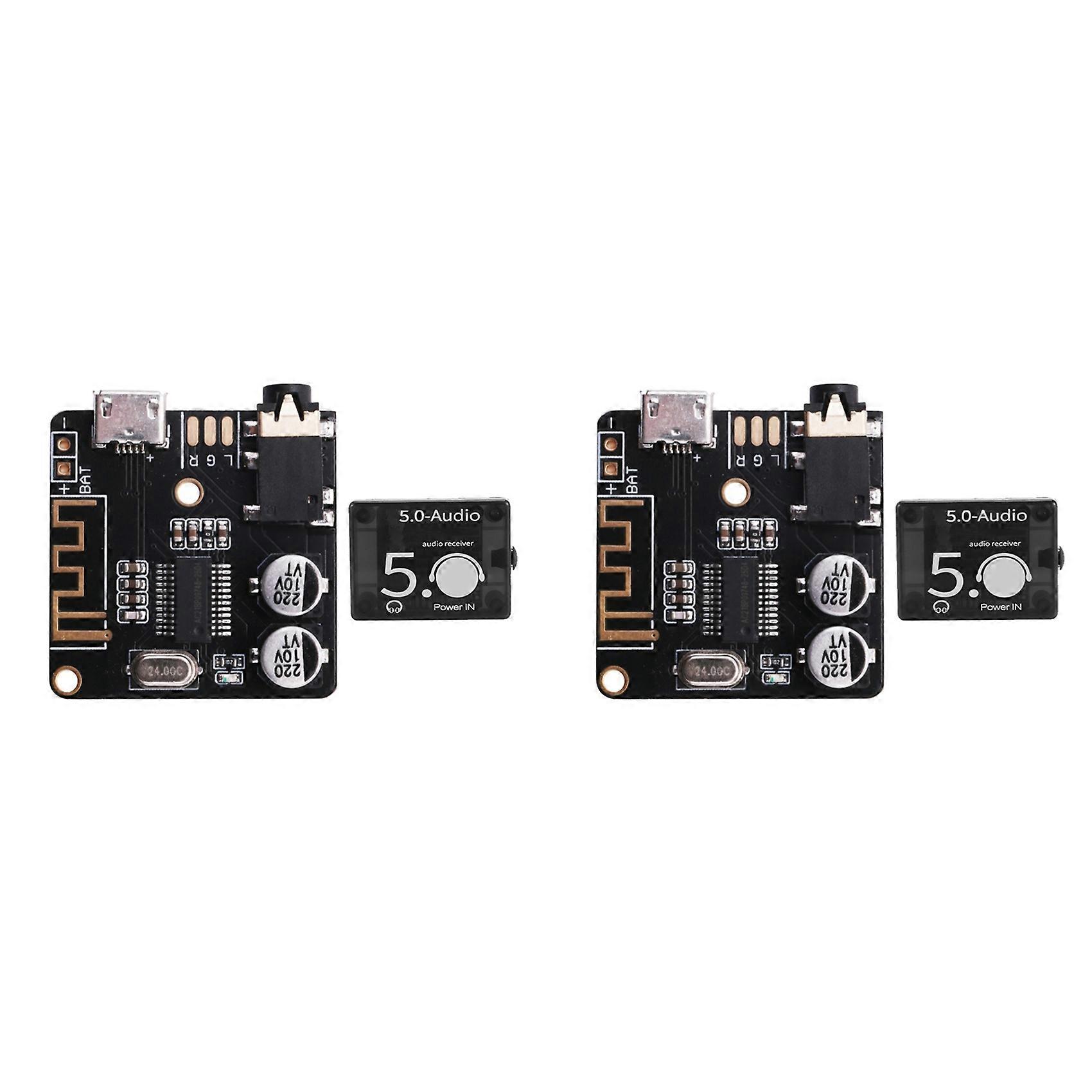 2X BT5.0 Audio Module+Case MP3 Bluetooth Audio Decoder Board Lossless Car Speaker Audio Amplifier Board