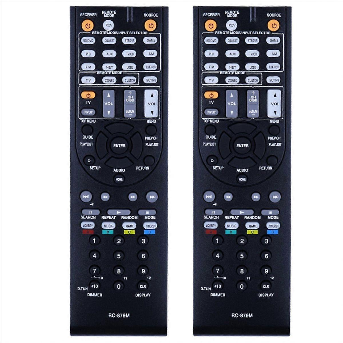 2X RC-879M Remote Control for TX-NR535 TX-SR333 HT-R393 HT-S3700 Power Emplifier AV Receiver Control