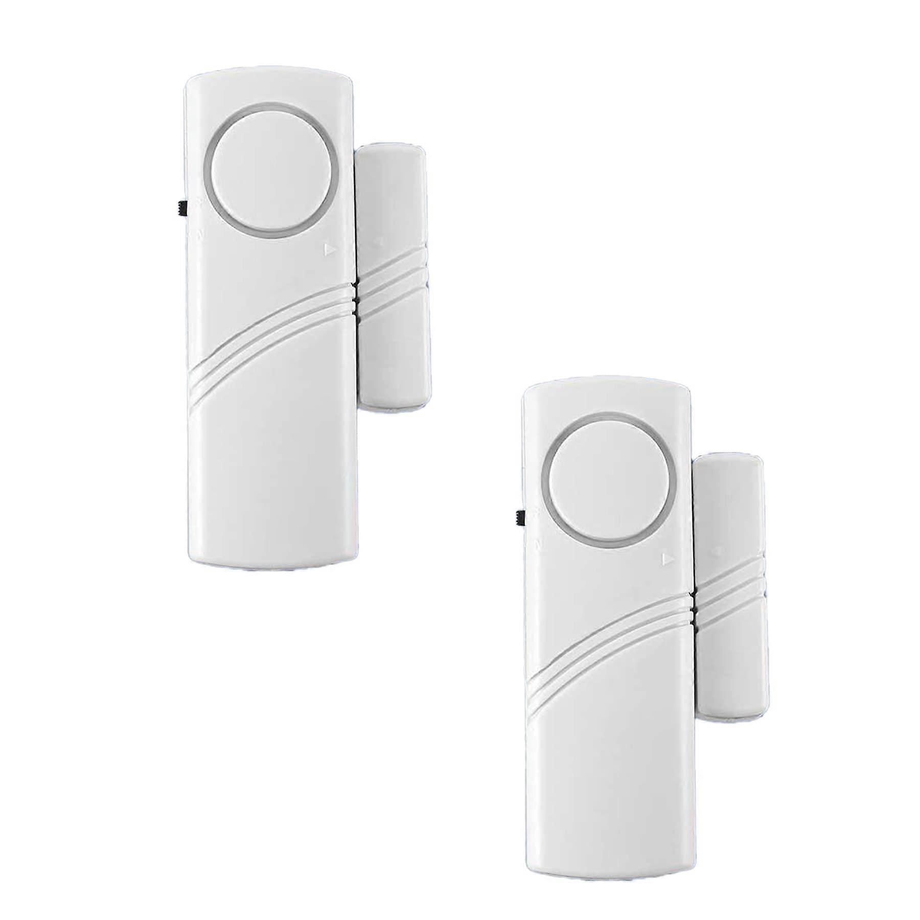2 Pack Door Window Alarm Magnetic Sensor for Home Security, Office, Store, Kids Safety, Battery Powered