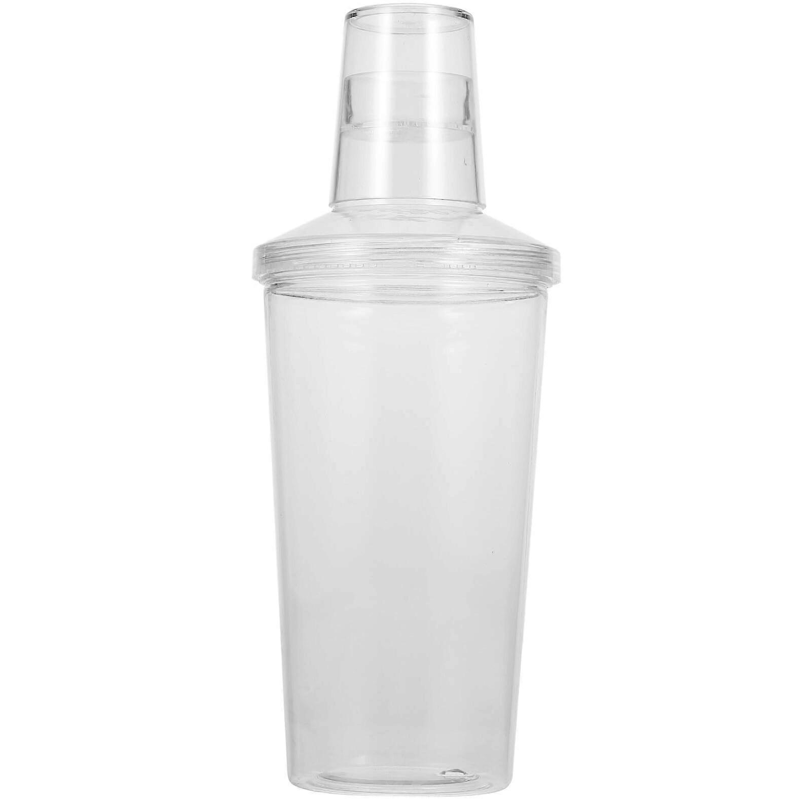 Transparent Cocktail Shaker with Measurement Scale for Milk Tea, Smoothies and Home Bar Drinks