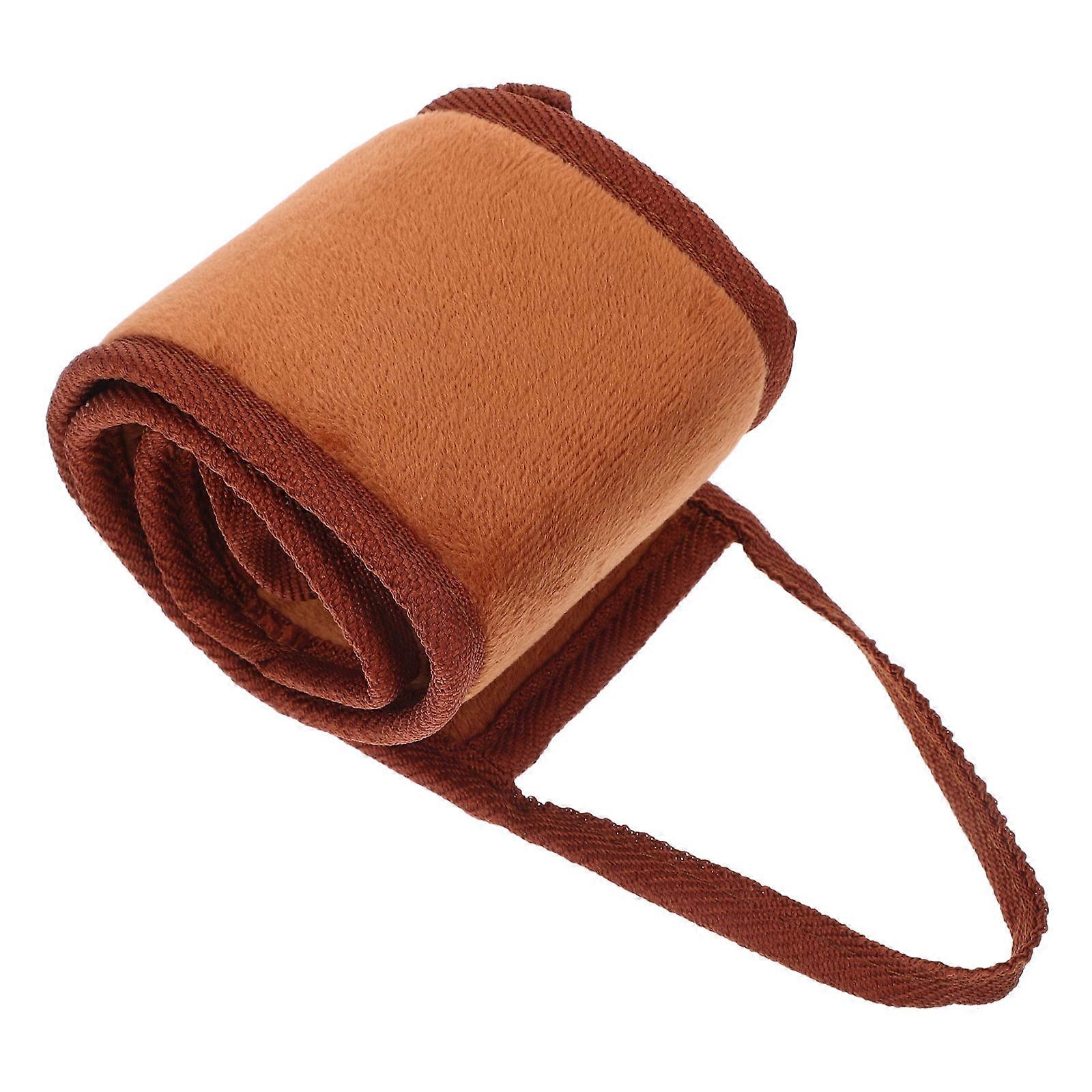 Washable Back Lotion Applicator Brown Plush for Lotion Use