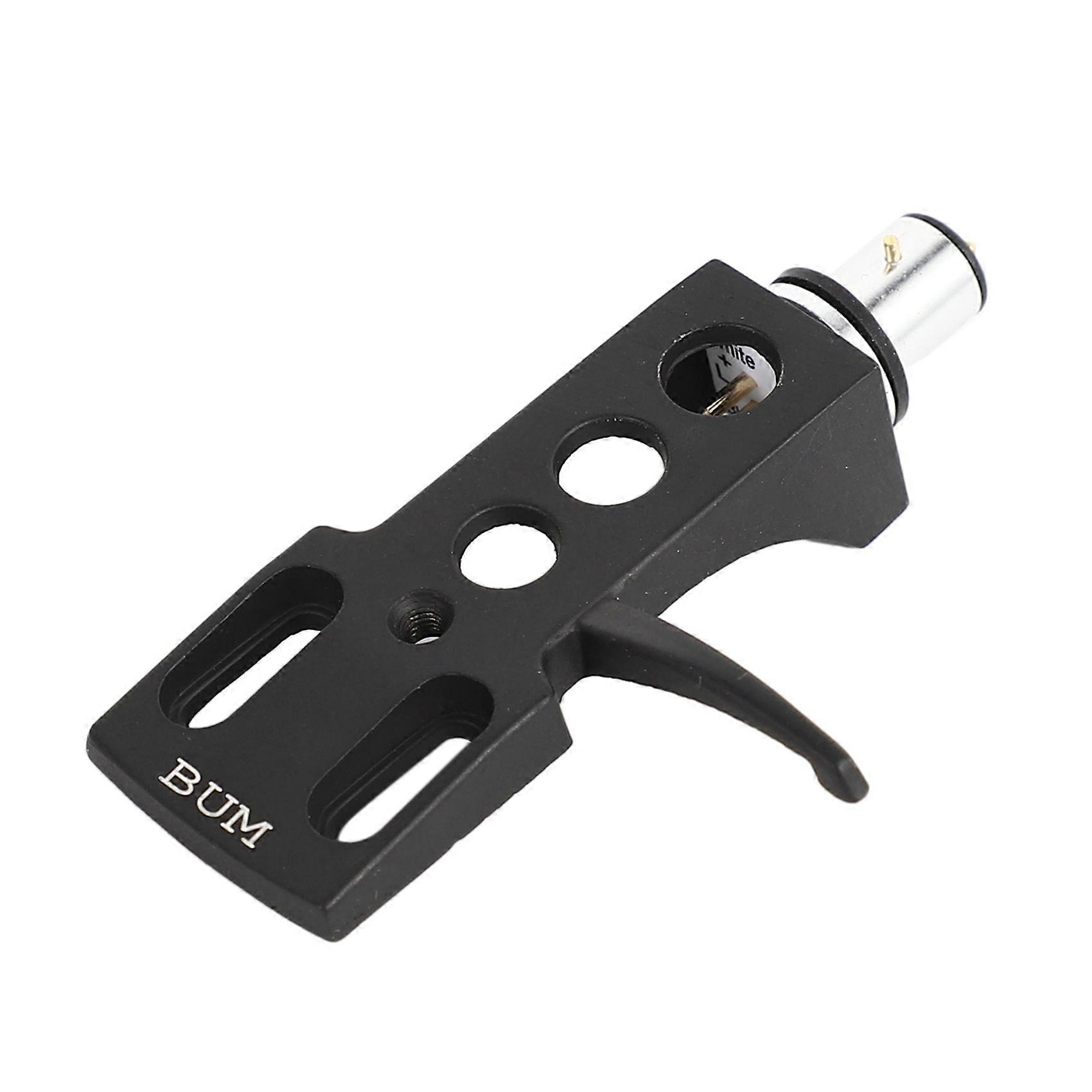 2X Black Turntable Headshell for Technics for Other Turntables 4 Pin Contacts Fit Phono Turntables Headshell