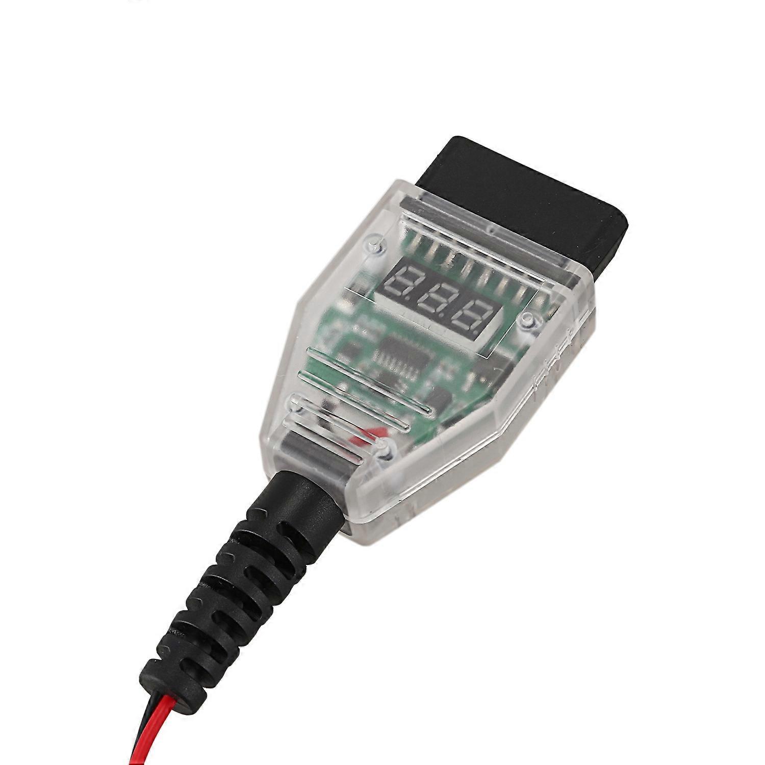 5A Car Computer Memory Saver OBD2 Battery Replacement Tool Expansion Cable Clamp Digital Display Replacement Battery Leakage Detection Tool