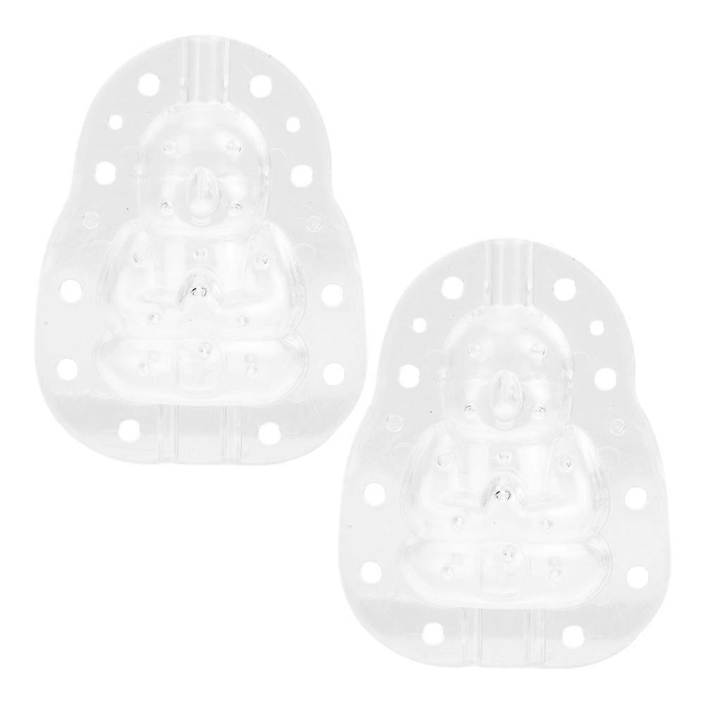 2pcs Fruit Shaping Molds for Baking Transparent Plastic Transformative Melon Molds for Watermelon