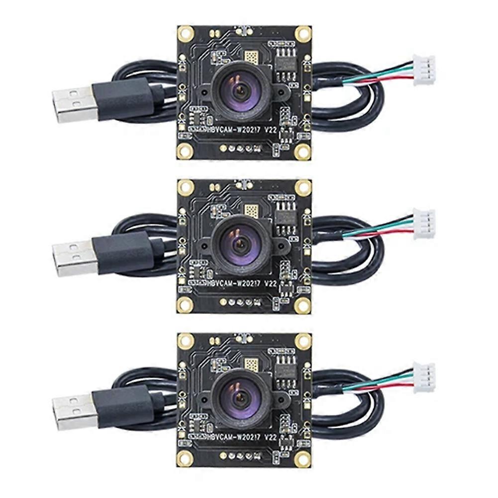3Pcs OV9732 100 Degrees 1280x720 30fps Camera Module for Autodarts Io with 3 Meters Cable,PCB SIZE:32x32mm,Camera Module