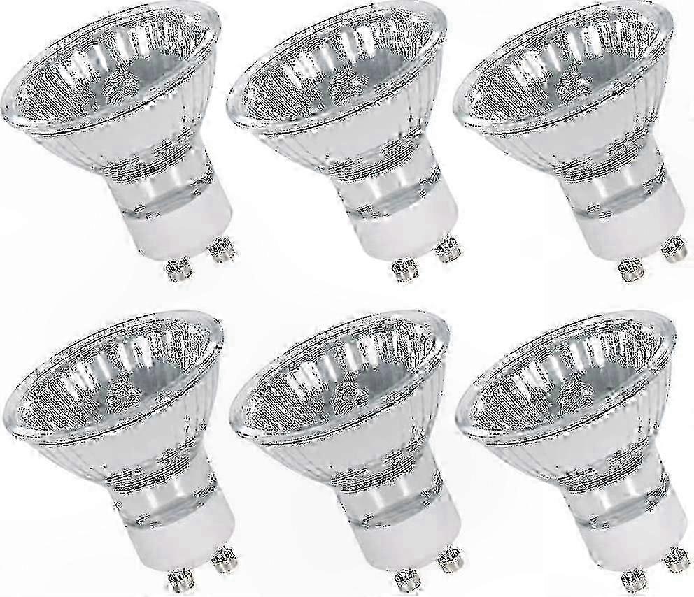 GU10 Halogen Spotlights 6-Pack, 50W 230V Warm White Dimmable for Ceiling