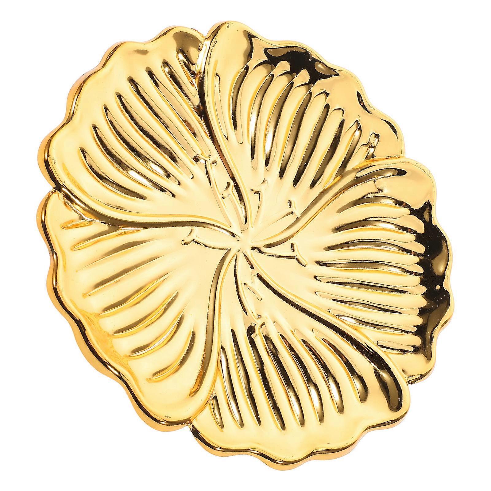 Creative Iron Cup Tray Fruit Storage for Cake Golden Decorative Tray
