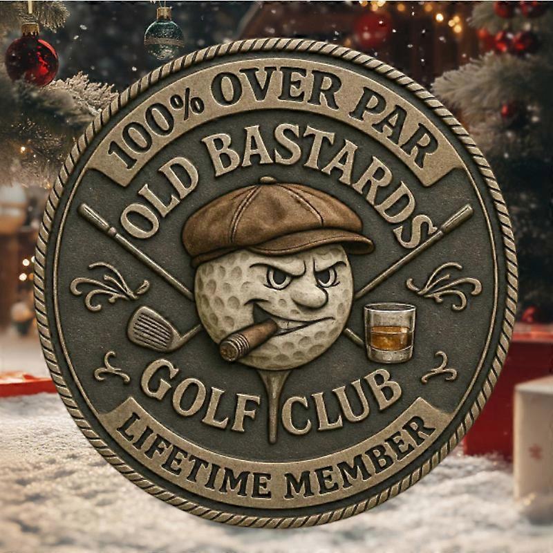 golf-challenge coin Present Durable Metal Craftsmanship. Office Desk Decor