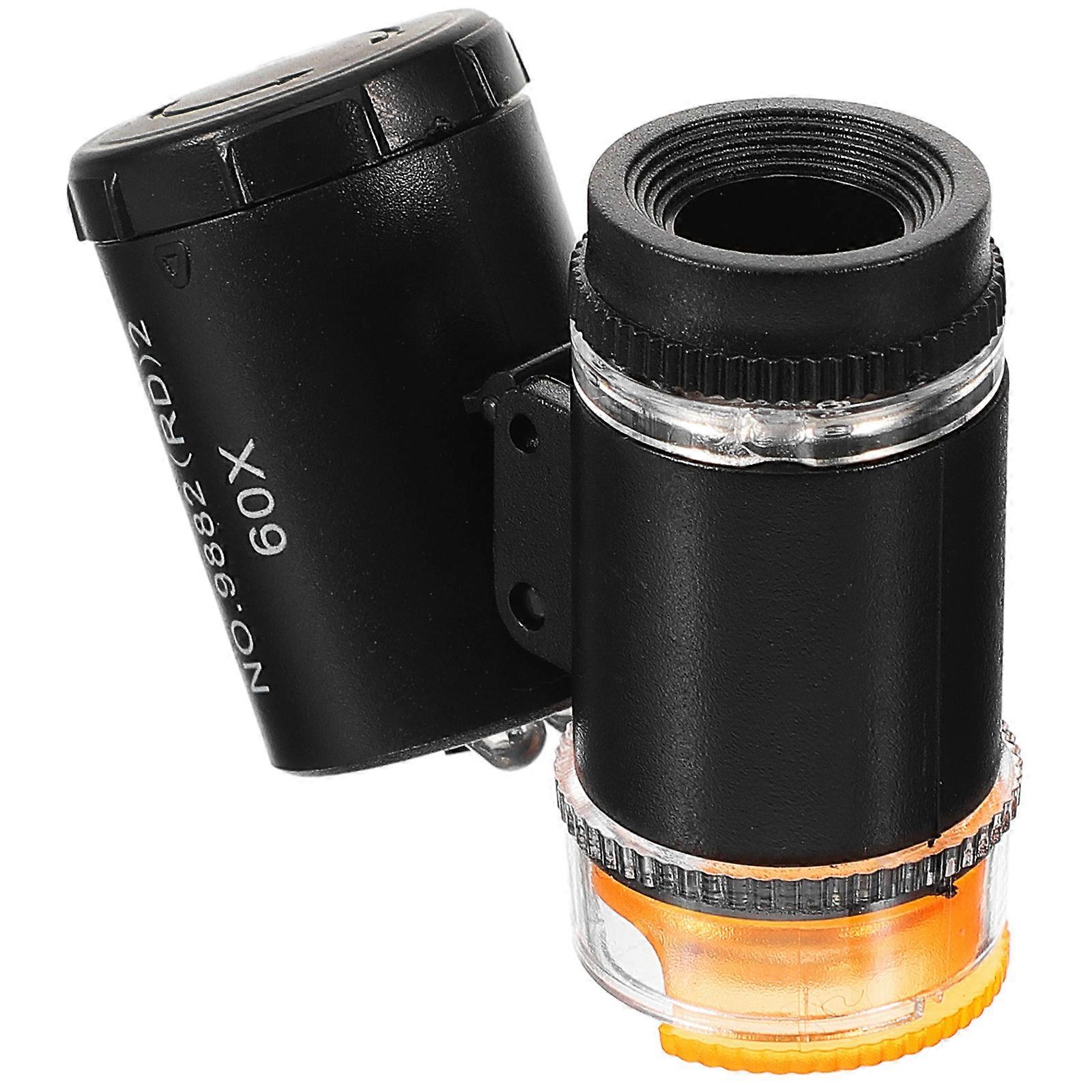 Jewelry Microscope Portable Microscope for Magnification 5Pcs Black