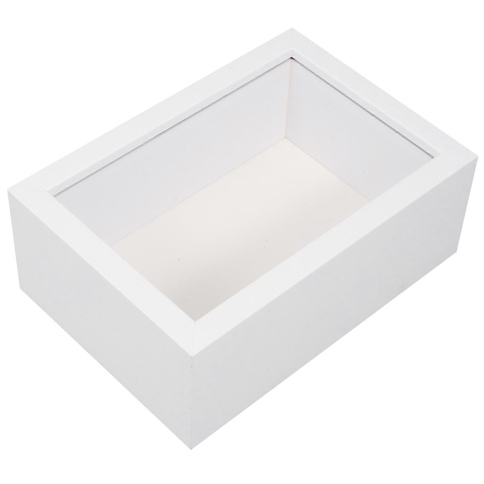 White Wooden Insect Specimen Box for Display Display Frame