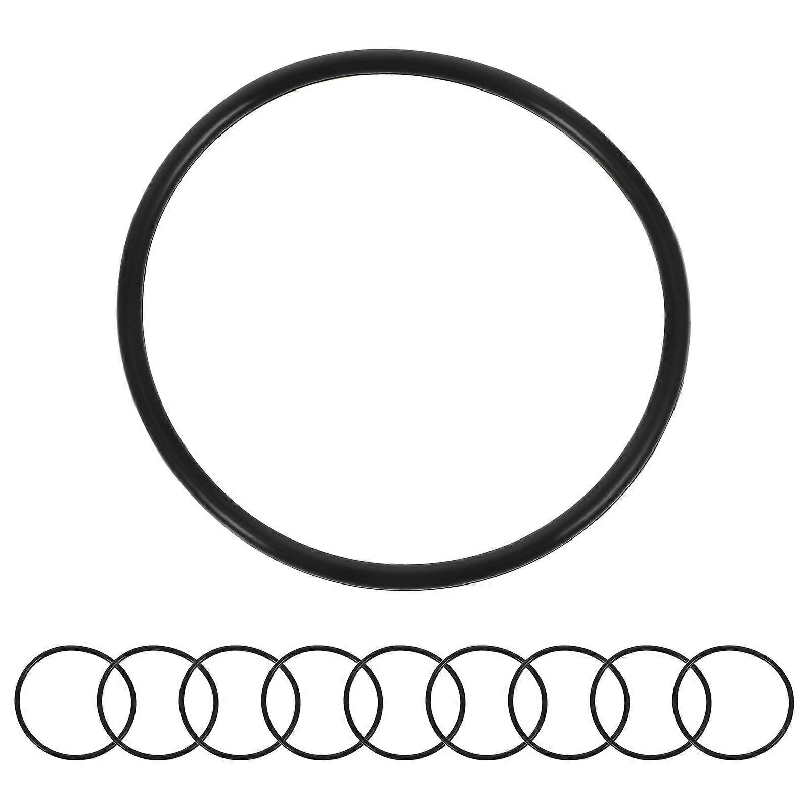 Silicone Bracelets Durable Wristbands for Storage Use 10Pcs Black