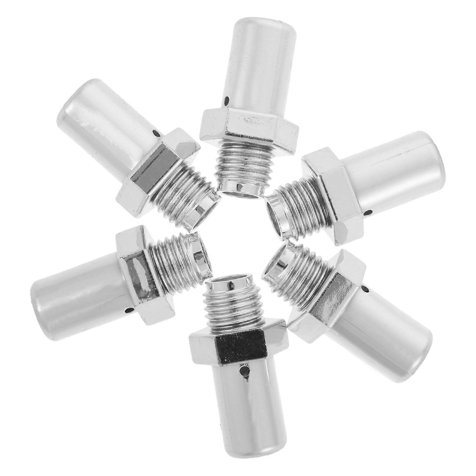 Water-Based Fire Extinguisher Nozzle for Bottle 6Pcs Plastic Silver Accessory