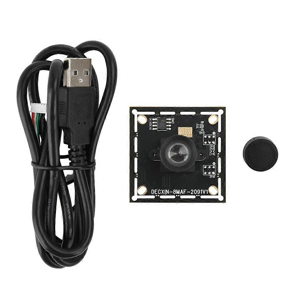 IMX179 8MP HD Camera Module Fixed Focus Wide Angle Face Recognition/Document Scanning USB Camera for Machine Vision