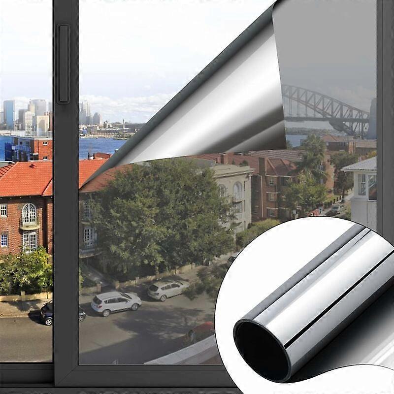 Coavas One Way Privacy Window Film,Daytime Window Tint Home, Reflective Mirror Glass Window Film See Out Not in,Heat UV Blocking Anti-Glare Window
