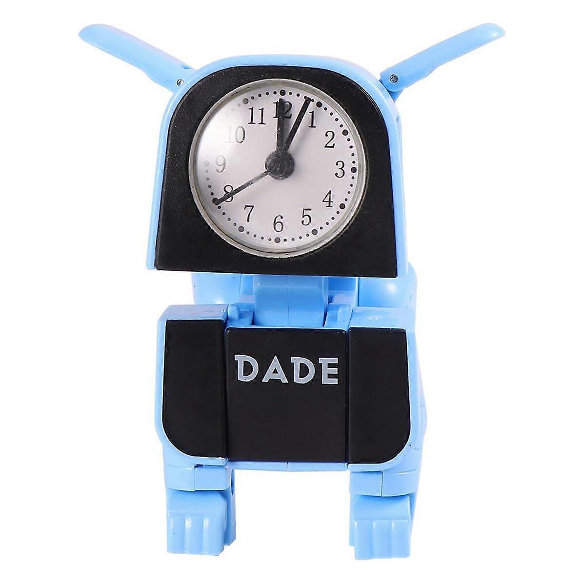 Digital Alarm Clock with Unique Robot Shape, Cute Dog Design, Reliable Bedside Timepiece for Home