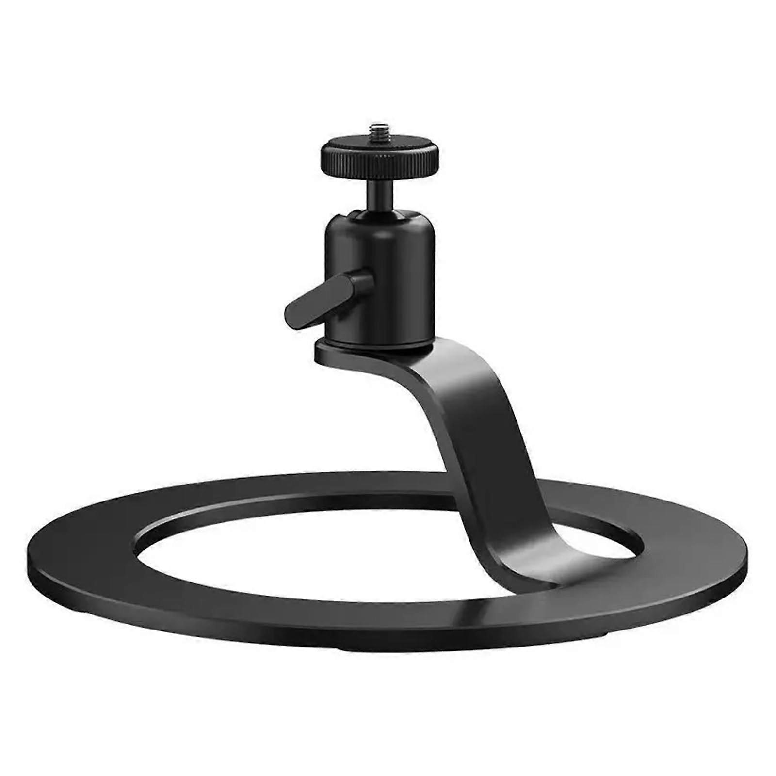 Desktop Projector Tripod Base Bracket Black Universal Compatibility Adjustable Height Metal Construction