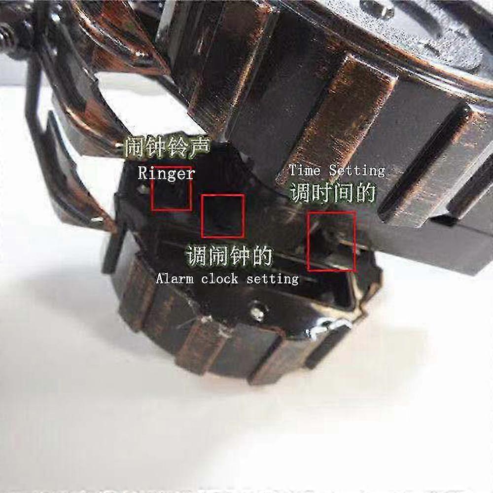 Retro alarm clock tractor clock ornaments creative pencil holder