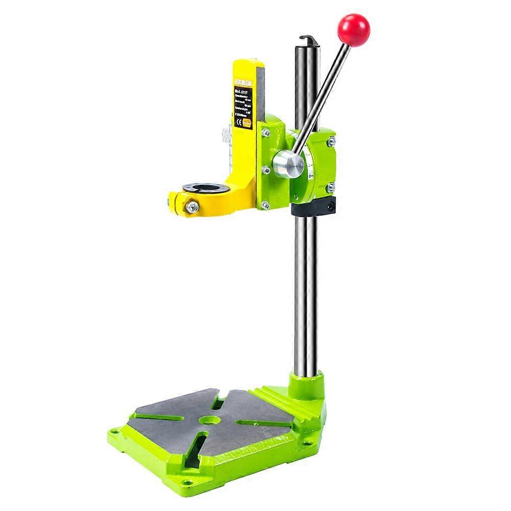 Drill Press Stand with 090° Adjustable Angle and Precision Depth Control for Wood and Metal