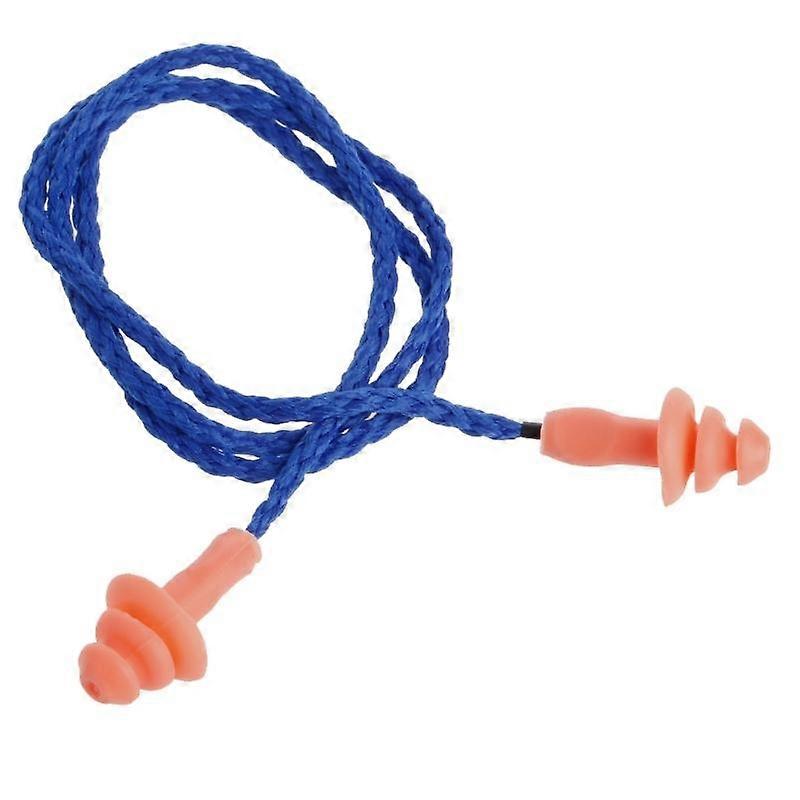 Practical Earplugs with String Recomable Noise Reduction Hearing for Protection Ear Plugs Silicone for Sleep Driving Shoo