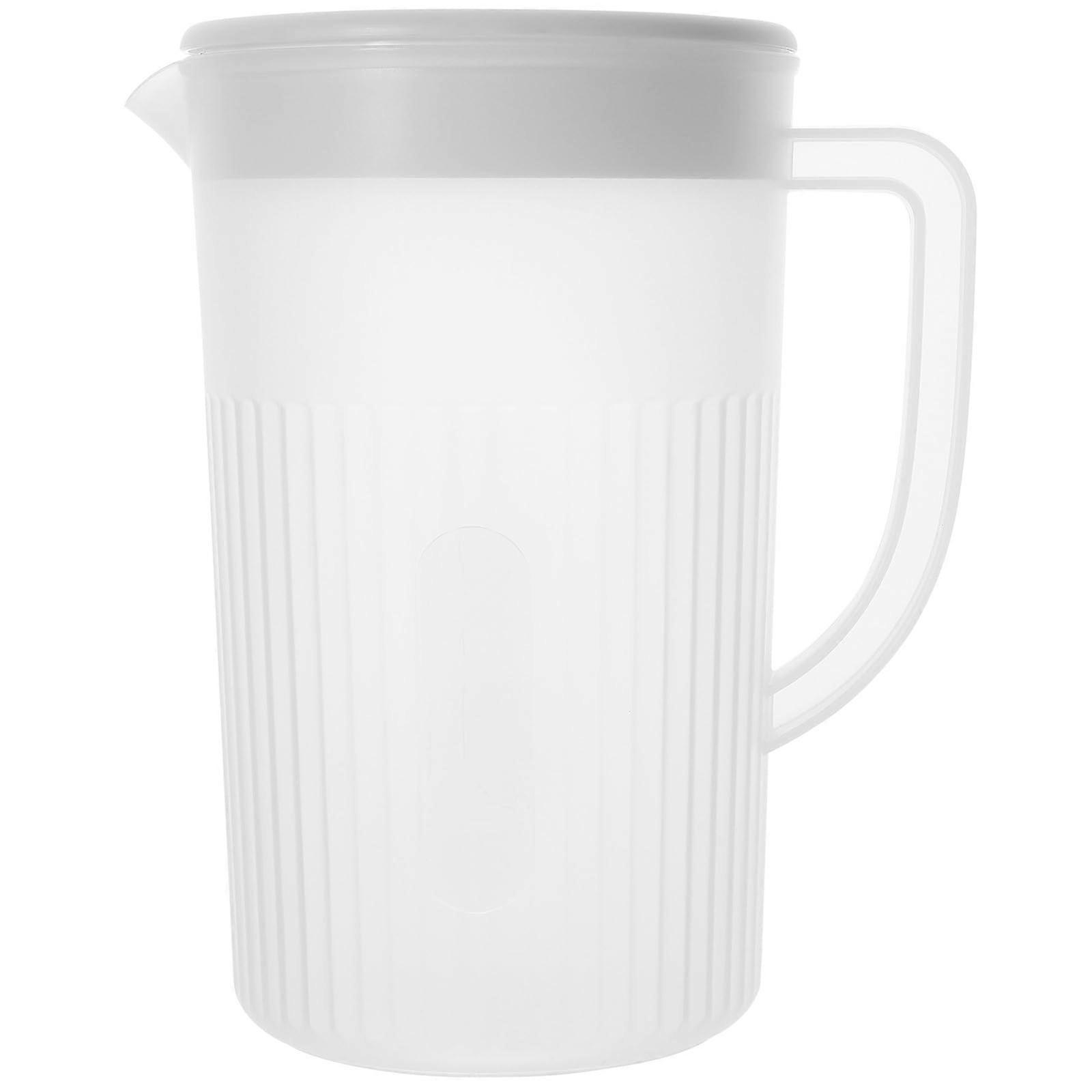 Large Capacity Water Pitcher with Lid, HeatResistant for Hot and Cold Drinks, Fridge Safe