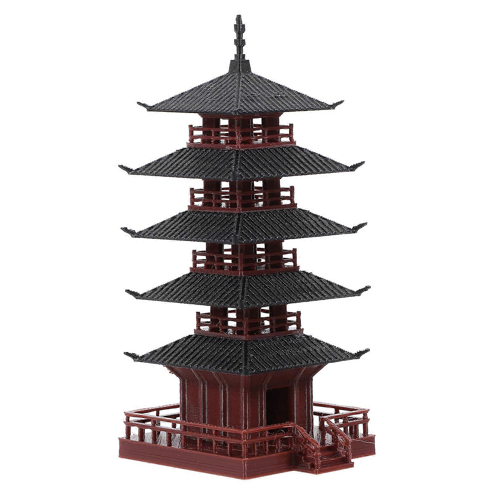 Chinese Tower Statue Mini Tower Model for Decoration Tabletop Decor