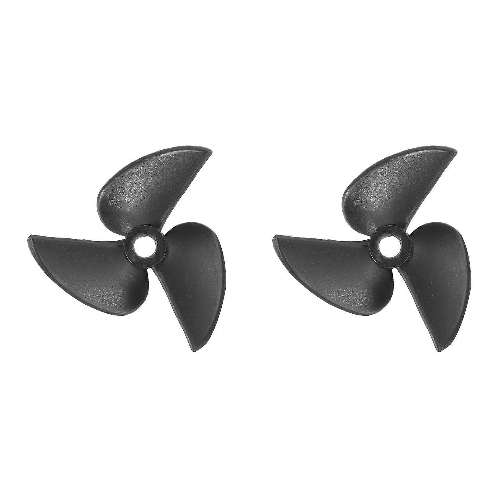 RC Boat Propeller 32mm Nylon 3 Blade CW 3mm Hole  Thrust Impact Resistant for  Model