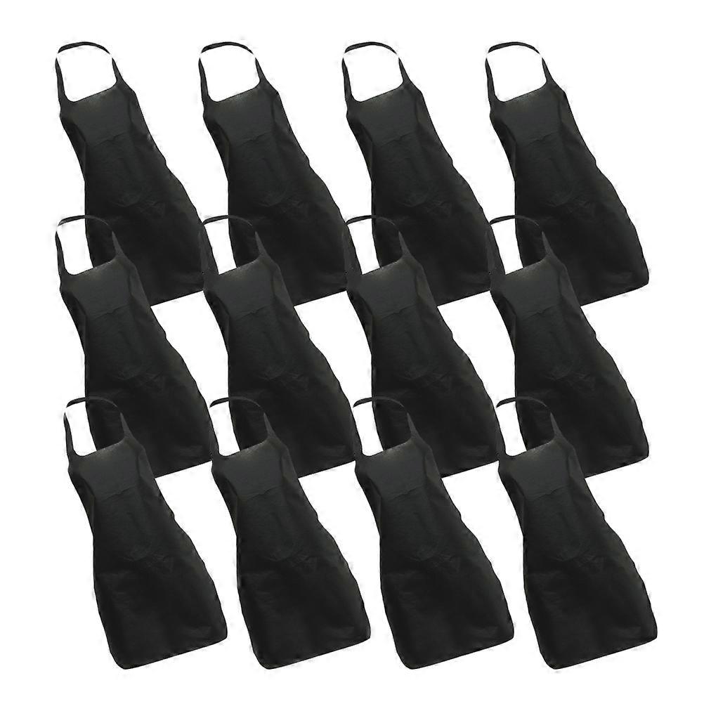 Disposable Apron for Wearing Hot Pot Aprons 15Pcs Black Multi-Function