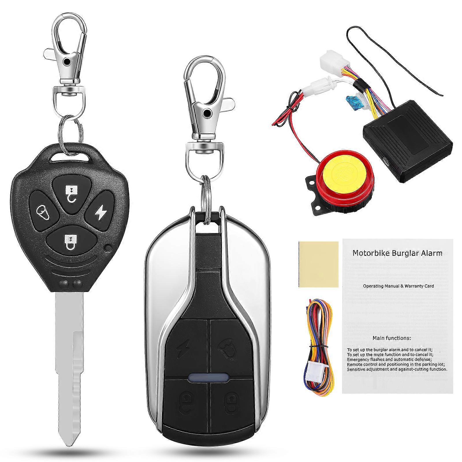 Motorcycle Security Alarm System with Remote Start Function 1Set