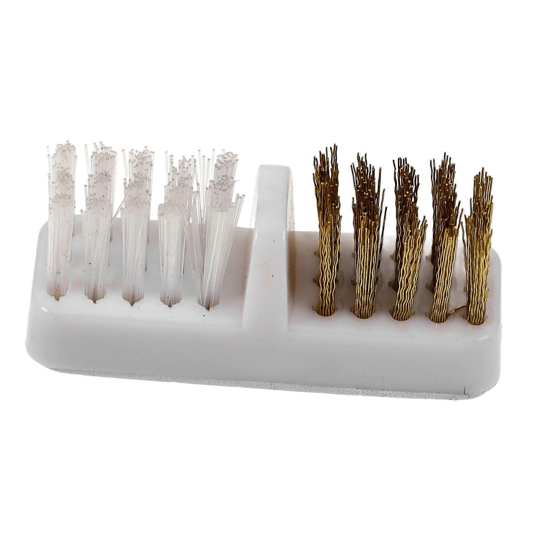 Nail Drill Bit Cleaning Brush for Fast Dust Removal Manicure Tool Compact Durable Design White