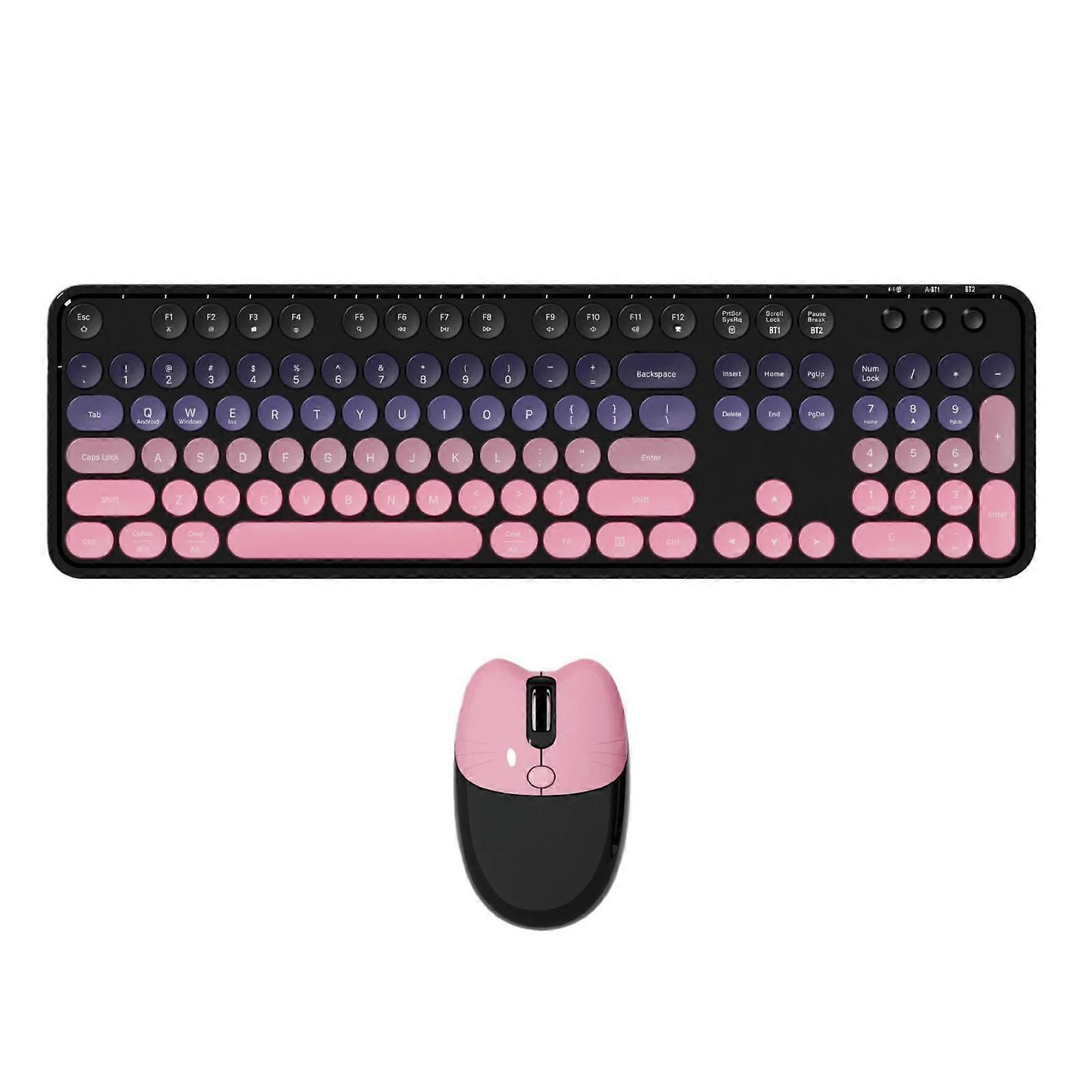 MOFii Sweet Upgraded 2.4G+Bluetooth Dual-Mode Wireless Charging Keyboard Mouse Set