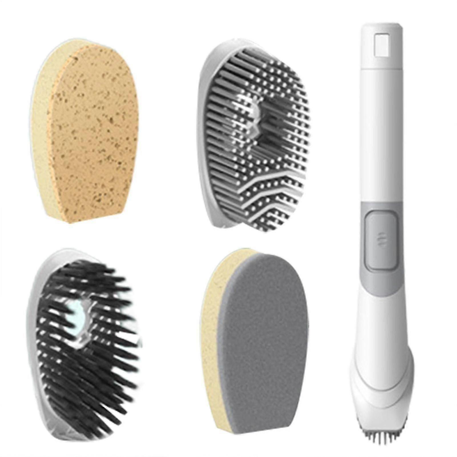 Dish Brush With Soap Dispenser Replaceable Brush Head Kitchen Brushes