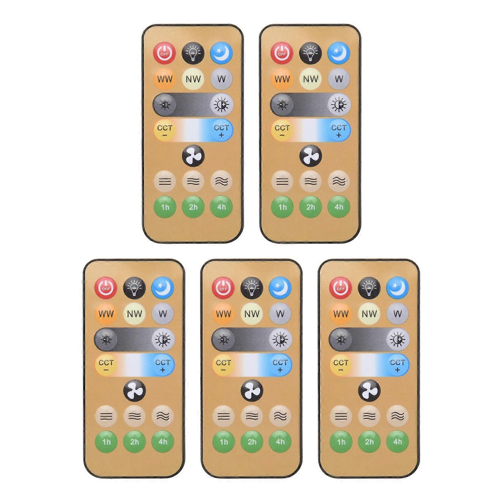 5pcs Wireless Switches, 3-Speed Timing Remote Control, for E27 Ceiling Fan Light, 1-4h Timing Remote Control