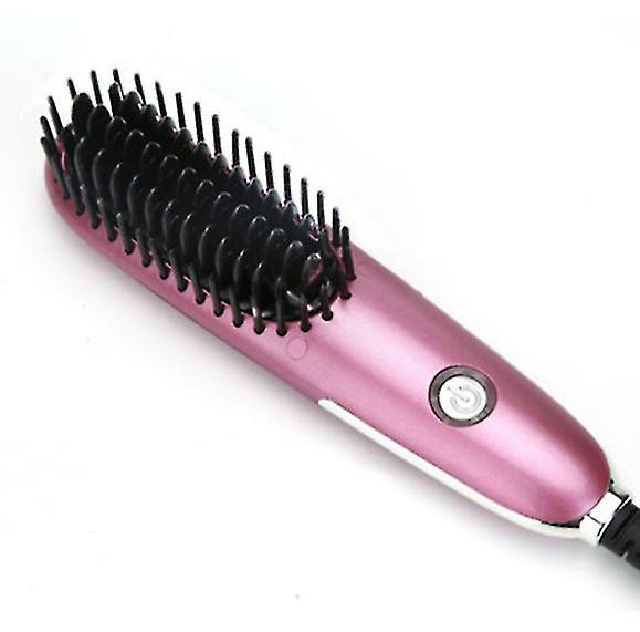 Beard Straightening Brush With Led Display And Mch Heating Function