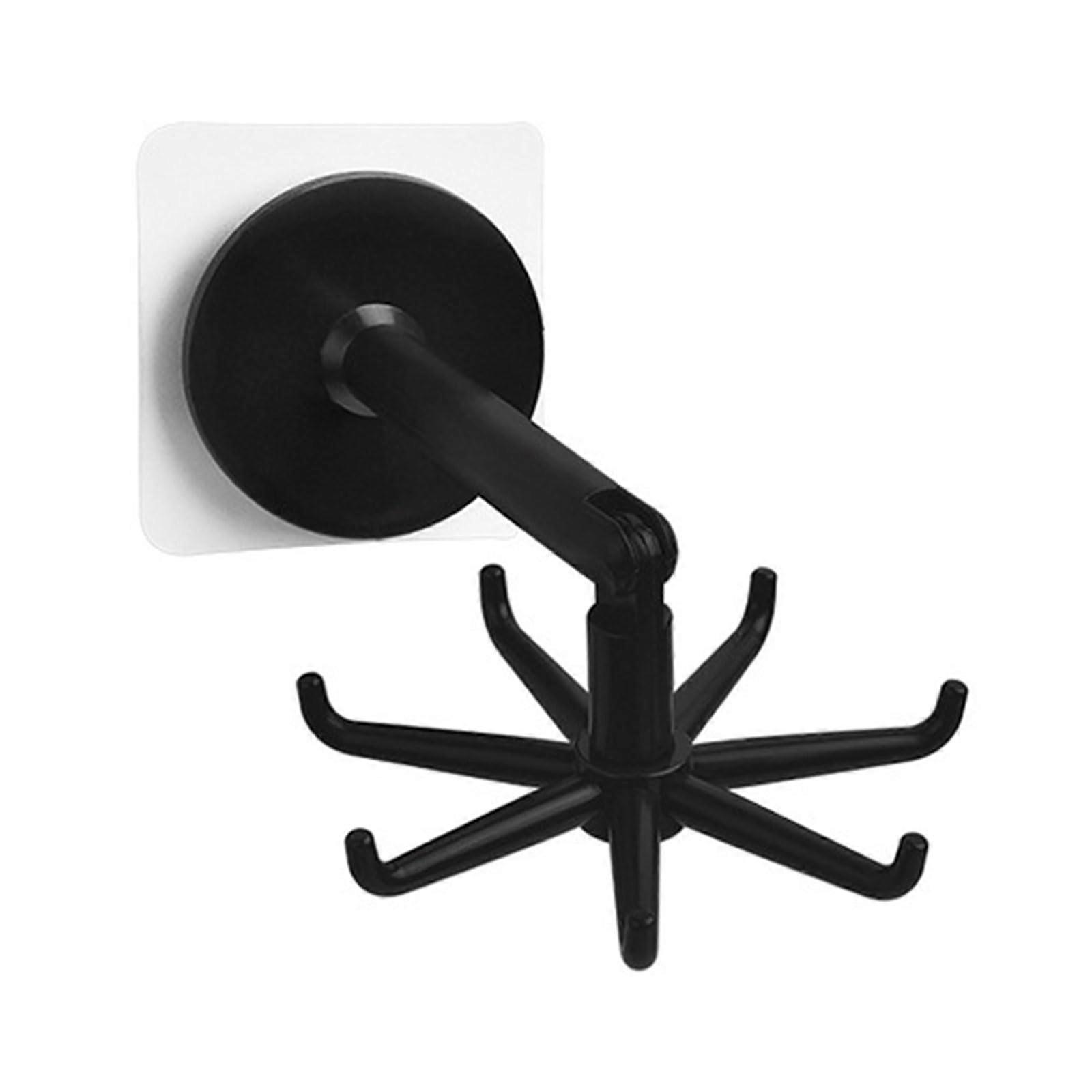 Rotating Hook 360 Degree Kitchen Organizer with 7 Claw Swivel Design for Space Saving Storage