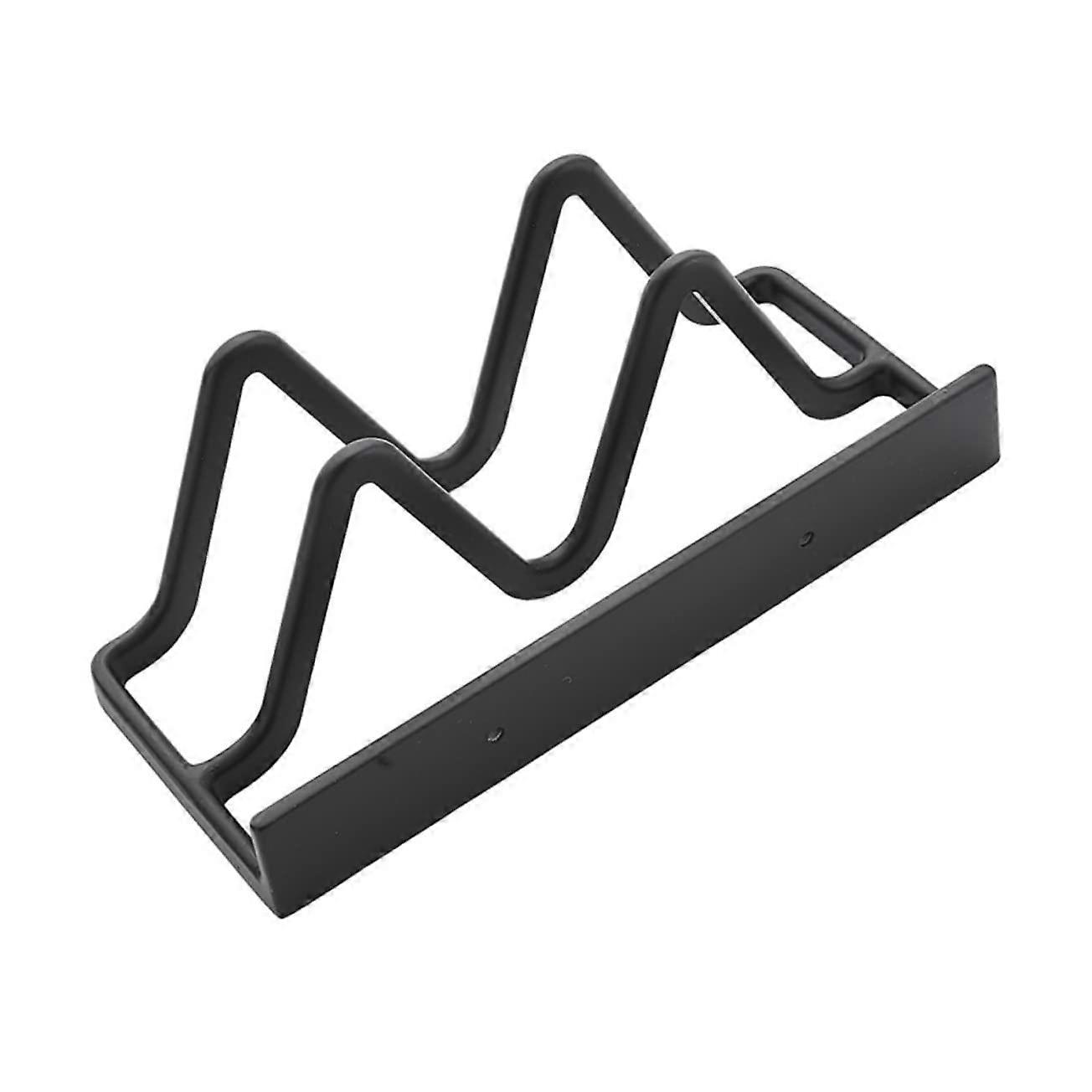 Wall Mounted Pot Lid Holder Rack SpaceSaving Aluminum Kitchen Organizer Easy NoDrill Installation