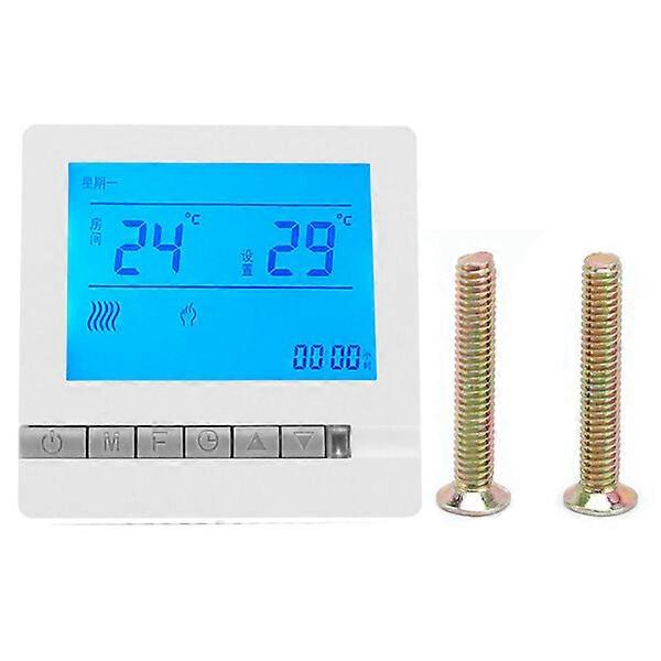 Floor Heating Thermostat, AC220V, PC+ABS Material, Household Temperature Control Device