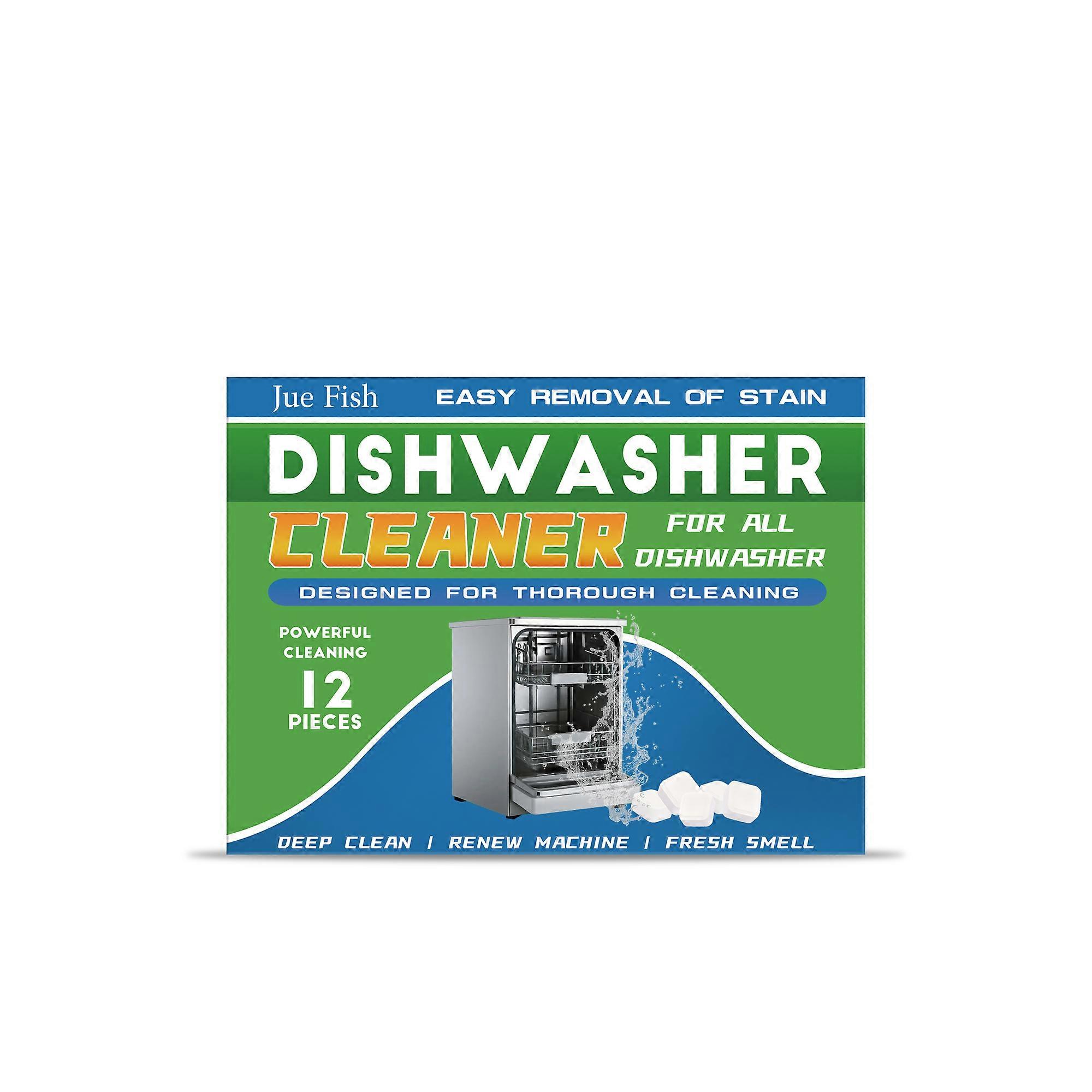 Effortless Dishwasher Cleaning Tablets, Remove Stains, Grease, Brighten Kitchenware ,12pcs