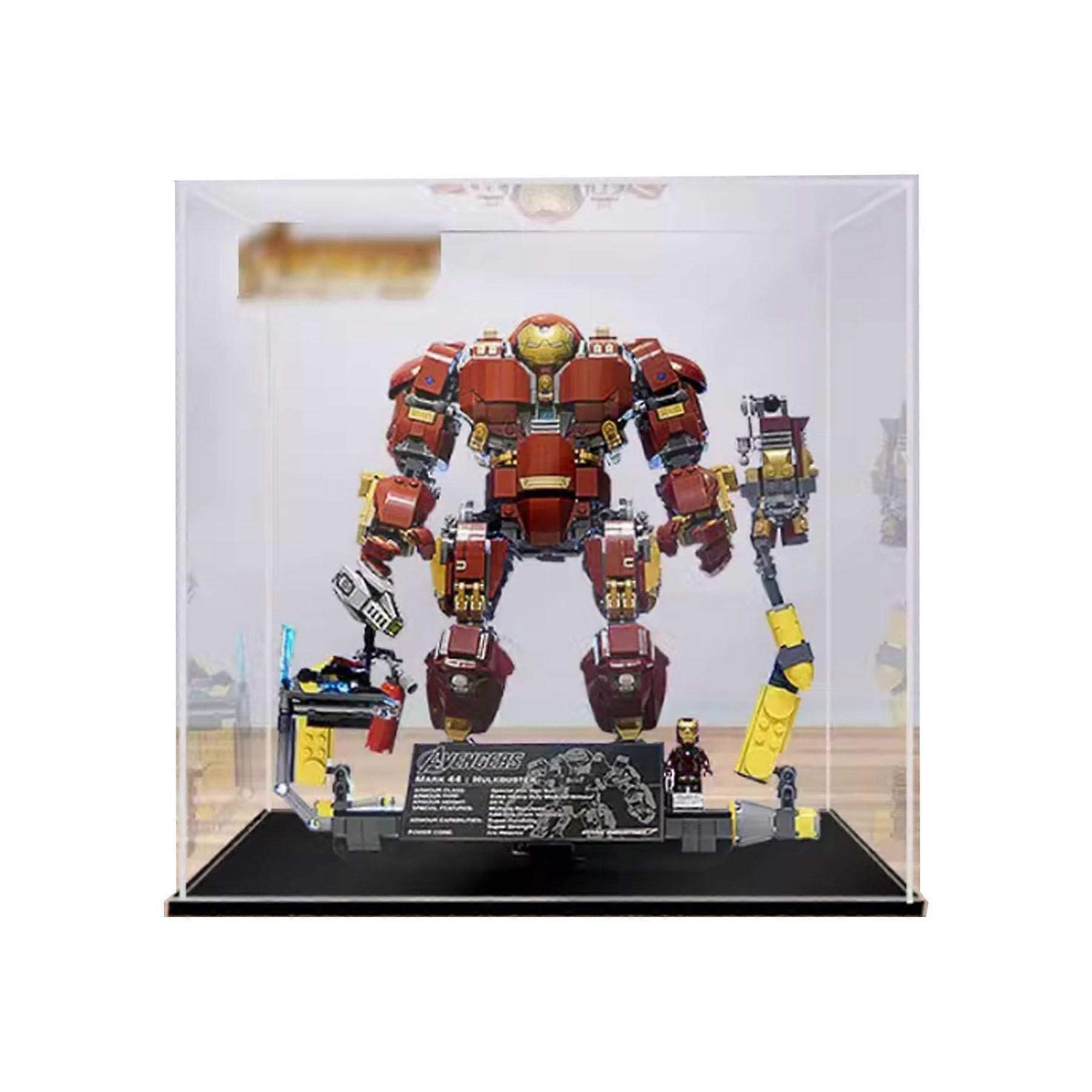 Display Case 2mm Acrylic Dustproof Clear Box for  76105 Robotics Collectibles