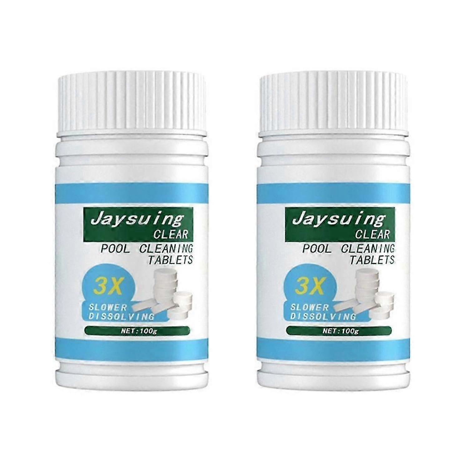 100 Pcs Pool Cleaning Tablet Safe Long Lasting For Swimming Pool