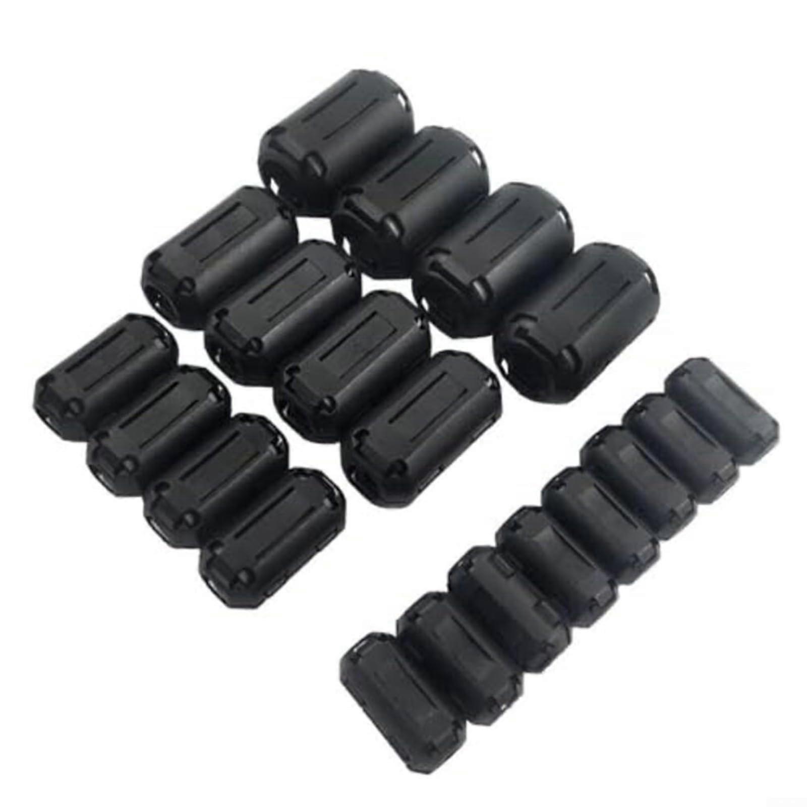 Ferrite Bead Noise Filter Clip Set for EMI RFI Suppression, MultiSize 3.513mm, 20pcs