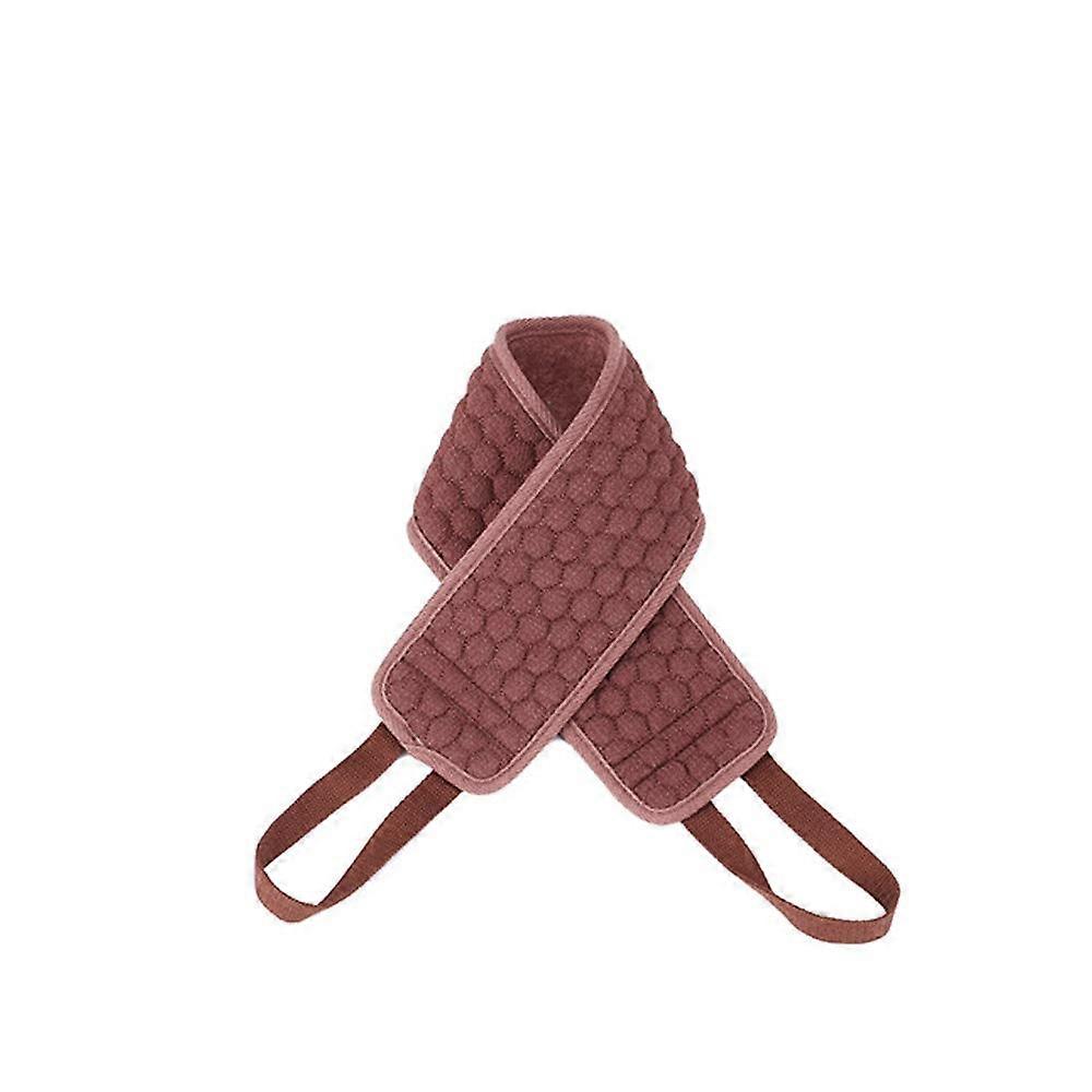 Back Scrubber for Shower with DualSided Loofah and Microfiber, Long Handle Exfoliating Back Washer